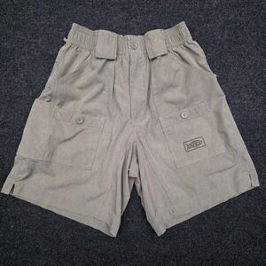 Aftco‎ Mens Size 30 Beige Shorts Fishing Camping Outdoor Hiking Nylon Casual